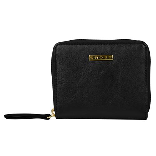 insignia express compact zip around wallet - black