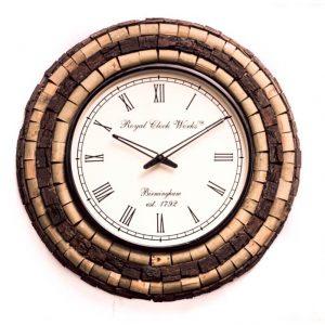 Wooden Wall Clock Mosaic