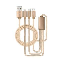 3 in 1 Braided quick charger Sync Cable