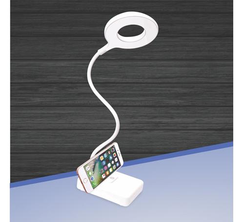 DONUT RECHARGEABLE LED LAMP WITH MOBILE STAND