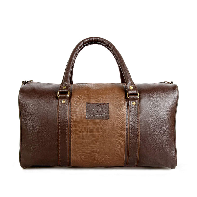 AMBIANCE SERIES UNISEX SYNTHETIC BROWN DUFFEL BAG