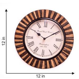Colored Wooden Wall Clock