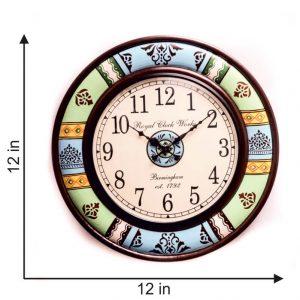 Colored Bordered Wall Clock