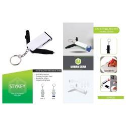 4 in 1 Key chain Mobile stand with stylus & pen