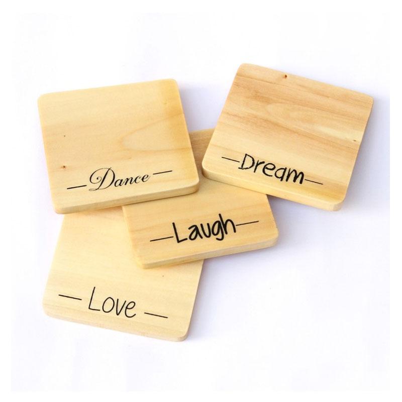 WOODEN COASTERS (SET OF 4)