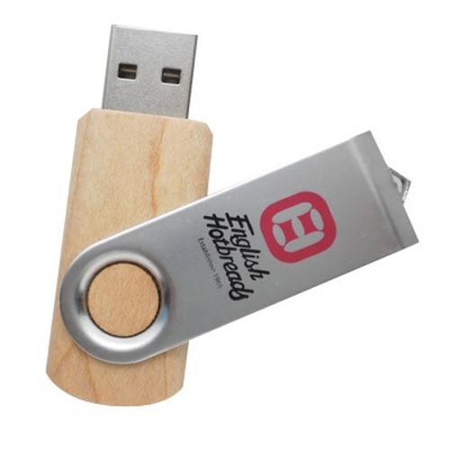 wooden twister usb pendrive