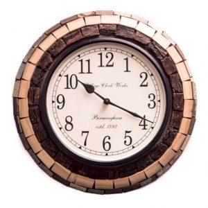 Wooden Wall Clock Brown