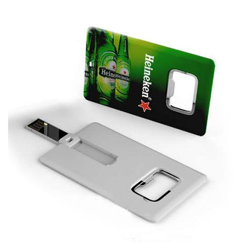 credit card shape with opener pendrive