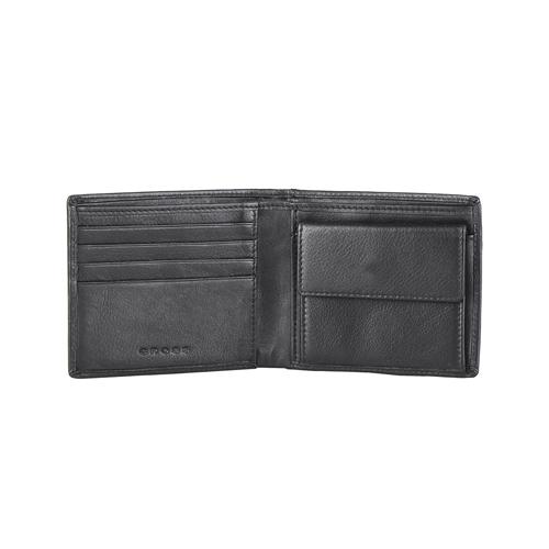 classic century bi-fold coin wallet - black