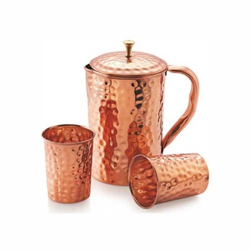 classical copper set (1 jug with 2 glass)