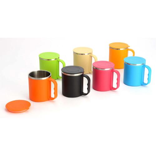 COLORFUL COFFEE MUG WITH STAINLESS STEEL INSIDE