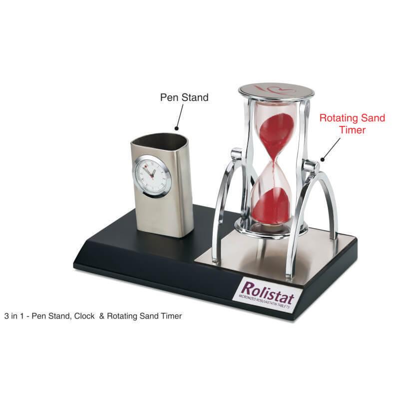 Pen Stand With Clock And Timer