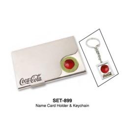 Cococola card holder and key chain SET-899